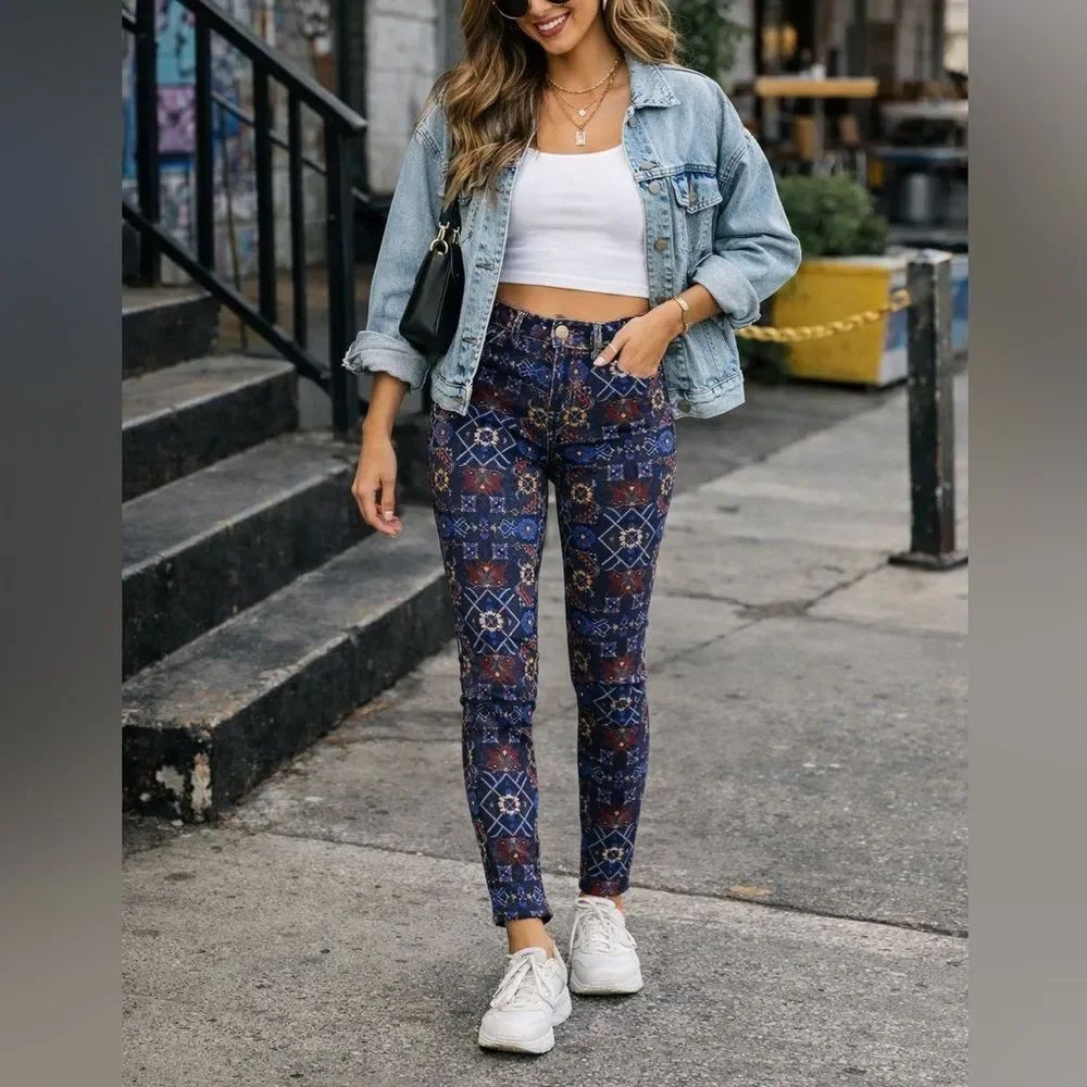 Current/Elliot Tapestry Skinny Jeans 